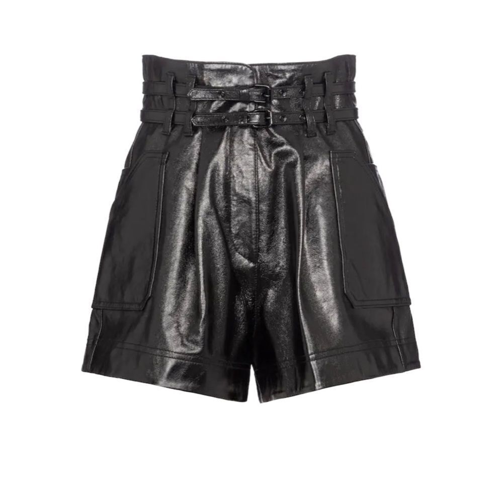 Philosophy di Lorenzo Serafini Leather Shorts